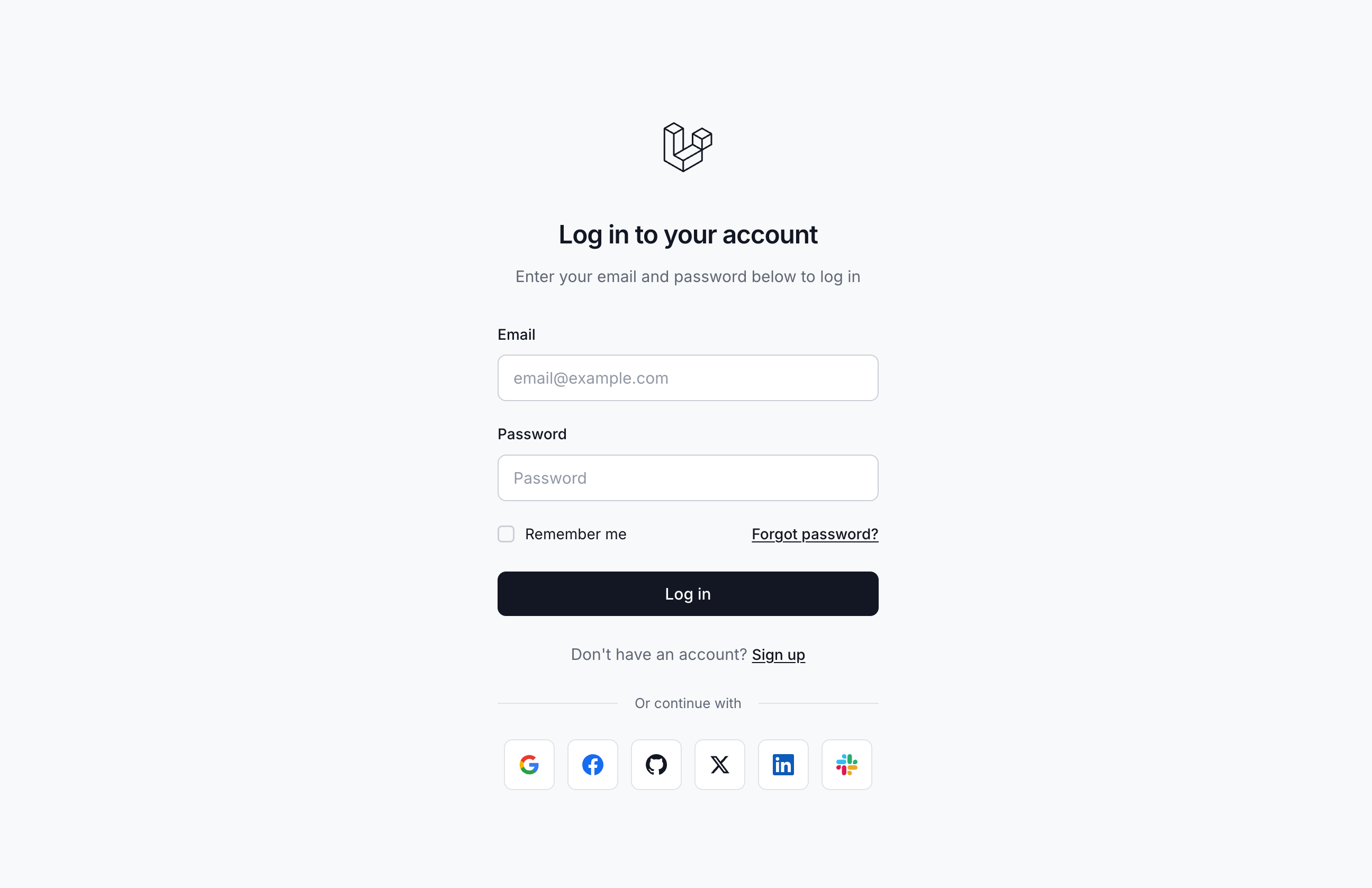 Tyro Login - Social Login Light
